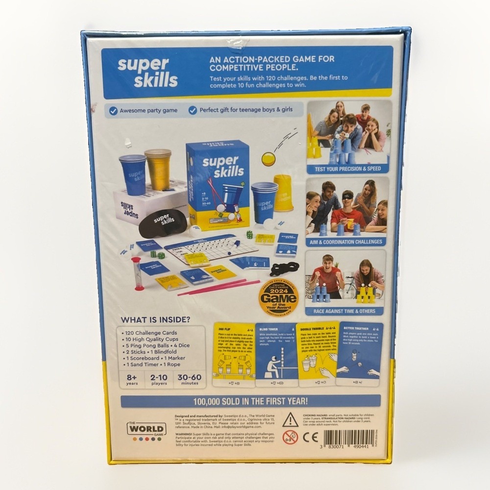 NEW SEALED! Super Skills An Action-Packed Challenge Game For Competitive People - Picture 3 of 11